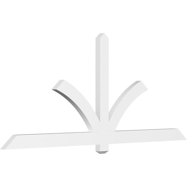 Ekena Millwork Redmond Architectural Grade PVC Gable Bracket, 84"W x 35"H x 2"D x 4"F, 10/12 Pitch GBP084X35X0204RED00 - main